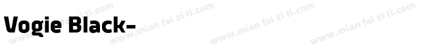 Vogie Black字体转换
